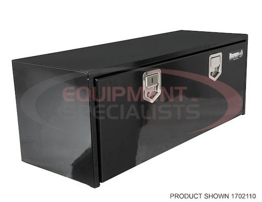 (Buyers) [1703100] 14x16x24 Inch Black Steel Underbody Truck Box With Paddle Latch