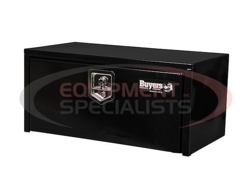 (Buyers) [1703304] 14x16x30 Inch Black Steel Underbody Truck Box with Built-In Shelf