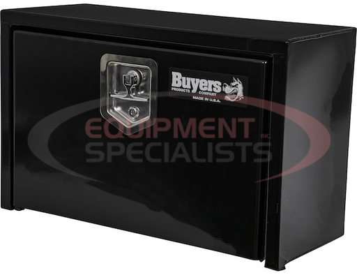 (Buyers) [1703312] 15x10x24 Inch Black Steel Underbody Truck Box with T-Handle