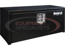 14X12X30 INCH BLACK STEEL UNDERBODY TRUCK BOX WITH T-HANDLE