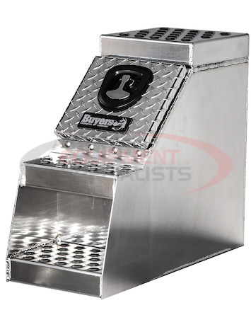 (Buyers) [1705180] 24x28x12 Inch Heavy Duty Diamond Tread Aluminum Step Box