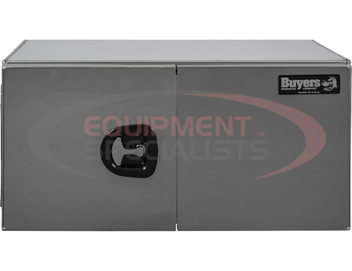 (Buyers) [1705303] 18x18x30 Inch Smooth Aluminum Underbody Truck Tool Box - Double Barn Door, 3-Point Compression Latch