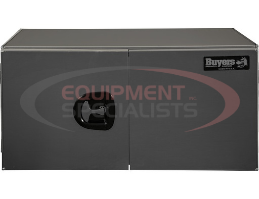 (Buyers) [1705405] 18x18x36 Inch Pro Series Smooth Aluminum Underbody Truck Box - Double Barn Door, 3-Point Compression Latch