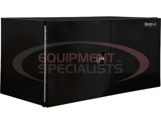 (Buyers) [1705905] 18X18X36 INCH XD BLACK SMOOTH ALUMINUM UNDERBODY TRUCK BOX WITH BARN DOOR
