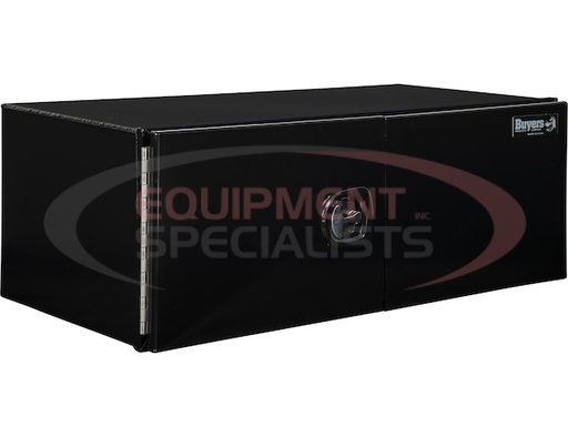 (Buyers) [1705920] 18x24x36 Inch Pro Series Black Smooth Aluminum Underbody Truck Box with Barn Door - Double Barn Door, 3-point Compression Latch