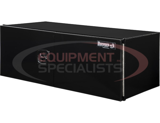 (Buyers) [1705925] 18X24X48 INCH XD BLACK SMOOTH ALUMINUM UNDERBODY TRUCK BOX WITH BARN DOOR
