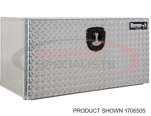 (Buyers) [1706503] 18x18x30 Pro Series Smooth Aluminum Underbody Truck Box with Diamond Tread Door