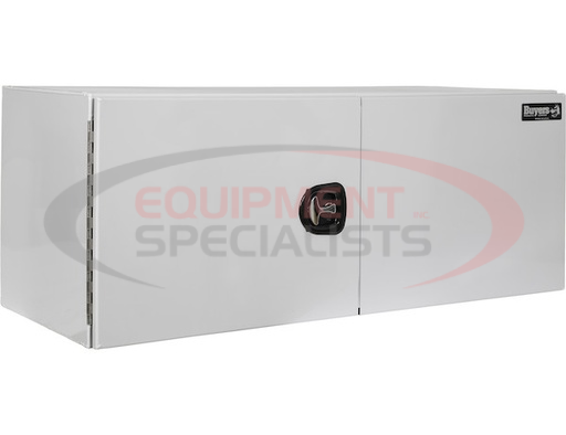 (Buyers) [1706845] 24X24X60 INCH WHITE SMOOTH ALUMINUM UNDERBODY TRUCK TOOL BOX WITH BARN DOOR