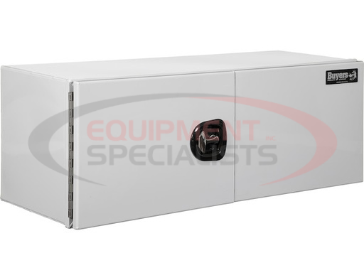 (Buyers) [1706915] 18X18X60 INCH XD WHITE SMOOTH ALUMINUM UNDERBODY TRUCK BOX WITH BARN DOOR