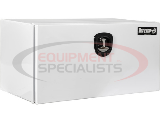 (Buyers) [1707975] 18x18x60 Inch White Pro Series Smooth Aluminum Underbody Truck Box