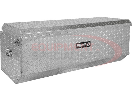 (Buyers) [1712010] 19X20/16X47 INCH DIAMOND TREAD ALUMINUM ALL-PURPOSE CHEST WITH ANGLED BASE