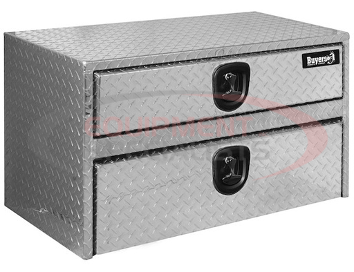 (Buyers) [1712210] 20x18x48 Inch Diamond Tread Aluminum Underbody Truck Box With Drawer
