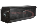 19X20/16X47 INCH TEXTURED MATTE BLACK DIAMOND TREAD ALUMINUM ALL-PURPOSE CHEST WITH ANGLED BASE