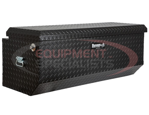 (Buyers) [1722010] 19X20/16X47 INCH TEXTURED MATTE BLACK DIAMOND TREAD ALUMINUM ALL-PURPOSE CHEST WITH ANGLED BASE