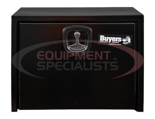 (Buyers) [1732300] 18x18x24 Inch Black Steel Underbody Truck Box With 3-Point Latch