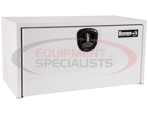 (Buyers) [1732405] 18x18x36 Inch White Steel Underbody Truck Box With 3-Point Latch