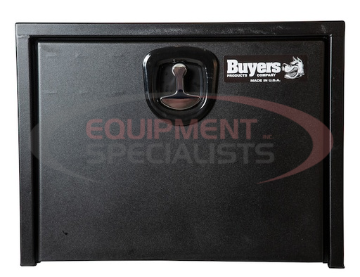 (Buyers) [1732500] 18x18x24 Inch Textured Matte Black Steel Underbody Truck Box with 3-Point Latch