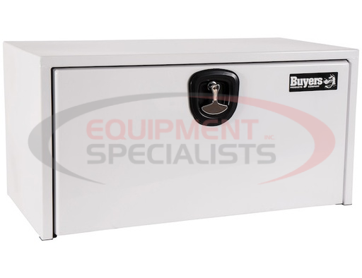 (Buyers) [1734403] 24X24X30 INCH WHITE STEEL UNDERBODY TRUCK BOX WITH 3-POINT LATCH