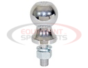 2 Inch Bulk Chrome Hitch Balls With 3/4 Inch Shank Diameter x 1-3/4 Long