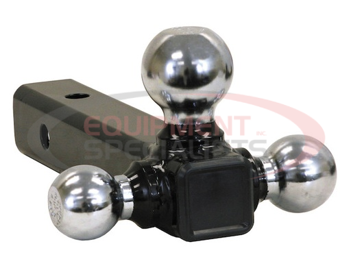 (Buyers) [1802205] Tri-Ball Hitch Solid Shank With Chrome Balls