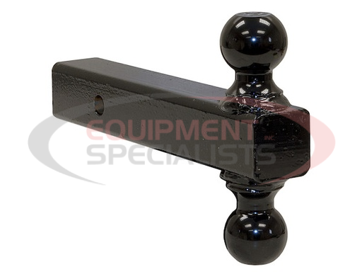 (Buyers) [1802215] DOUBLE-BALL HITCH SOLID SHANK WITH BLACK BALLS (2 IN., 2-5/16 IN.)