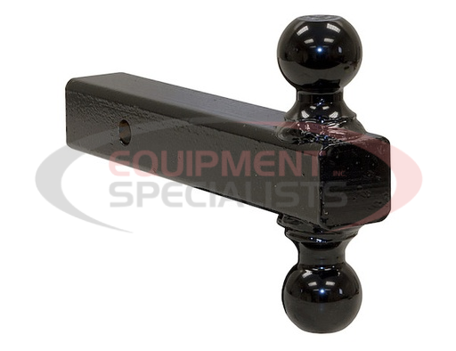 (Buyers) [1802215] Dual Ball Hitch Solid Shank With Black Balls (2 in., 2-5/16 in.)