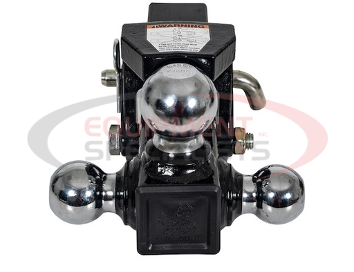 (Buyers) [1802280] TRI-BALL HITCH WITH PINTLE HOOK AND CHROME TOWING BALLS - 2-1/2 INCH RECEIVER