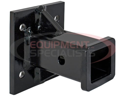 (Buyers) [1804055] BLACK RECEIVER TUBE 2 INCH I.D. X 6 INCH LONG WELDED TO 1/2 INCH MOUNTING PLATE