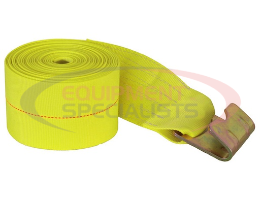 (Buyers) [1903085] 4 Inch x 30 Foot Winch Strap with Flat Hook - 15,000 Lb Capacity