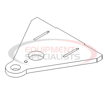 (Boss) [CHA07619] BOTTOM PLATE, CENTER SECTION, 10'V-PLOW