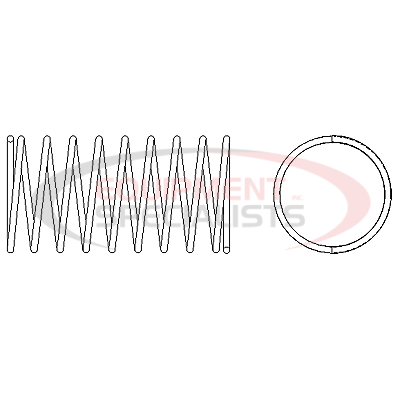 SPRING, COUPLER PIN, COMPRESSION, 10'