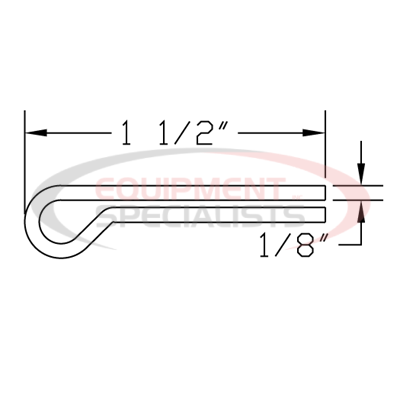 COTTER PIN, 1/8X1-1/2, YZN