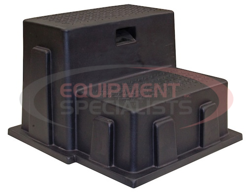 (Buyers) [3013658] Black Polymer Utility Step - 24 x 21 x 16 Inch Tall