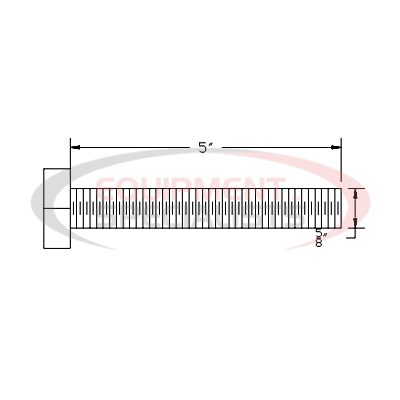 (Boss) [HDW01747] HHCS, 5/8-11X5, NC, GR5, YZN