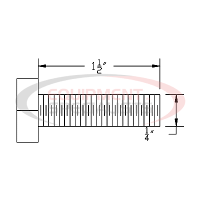 (Boss) [HDW01798] HHCS, 1/4-20X1-3/4, GR5, YZN