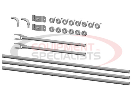 (Buyers) [3016666] Universal Aluminum Tarp Arm Kit For 8-19 Foot Dump Bodies