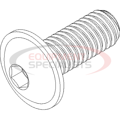 (Boss) [HDW02031] CAPSCREW, 3/8-16X1, BUTT HD FLANGE, 18-8 S