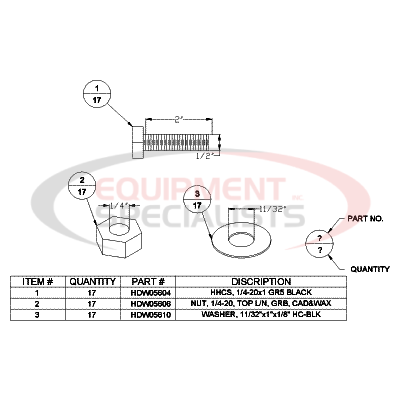 (Boss) [HDW04566] FASTENER KIT, STB POLY SNOW DEFLECTOR