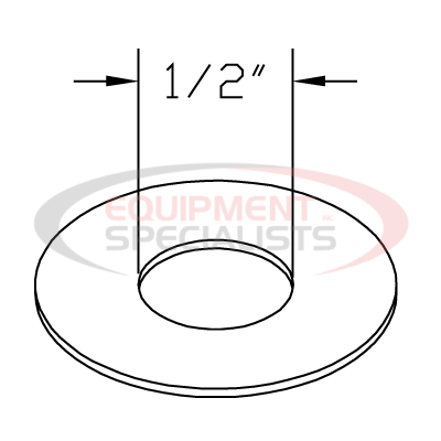 WASHER, 1/2, USS, FLAT-HARD, YZN