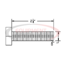 HHCS, 3/8-16X2-1/4, GD5, YZN