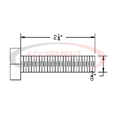 (Boss) [HDW05521] HHCS, 3/8-16X2-1/4, GD5, YZN