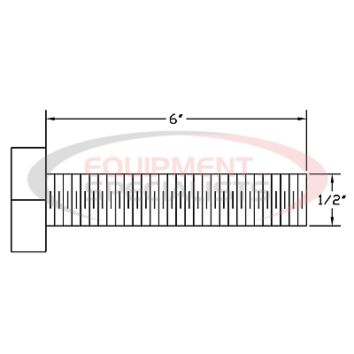 (Boss) [HDW05526] HHCS, 1/2-13X6, GR5, YZN