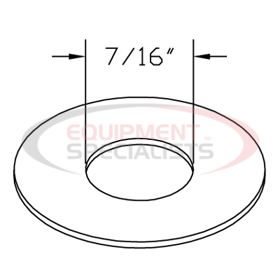 WASHER, FLAT, 7/16, YZN