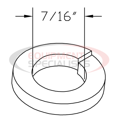 WASHER-LOCK, SPLIT, 7/16, YZN