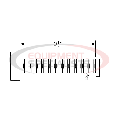 (Boss) [HDW05573] HHCS, 3/8-16X3-1/4, GR5, YZN