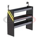 STEEL SHELVING UNIT FOR LOW ROOF VAN, 14" X 44.5" X 48"