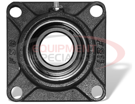 (Buyers) [4F32SCR] Replacement 4-Hole 2 Inch Set Crew Locking Flanged Auger Bearing for SaltDogg? Spreader