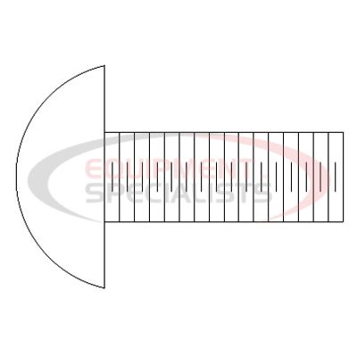 (Boss) [HDW05993] BOLT, CARRIAGE, 3/8-16X1-1/2, ST/ST 18-8