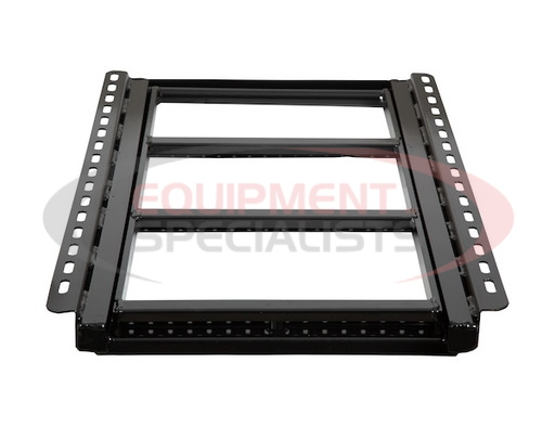 (Buyers) [5232000] 2-Rung Black Black Powder-Coated Retractable Truck Step