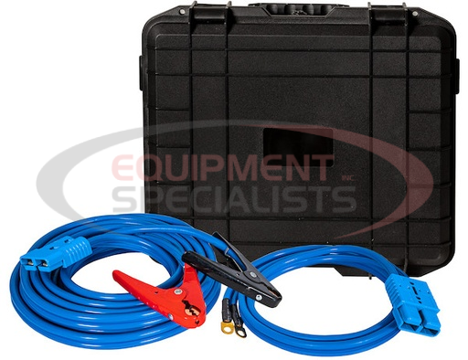 (Buyers) [5601026] 28 Foot Long Booster Cables With Blue Quick Connect - 600 Amp